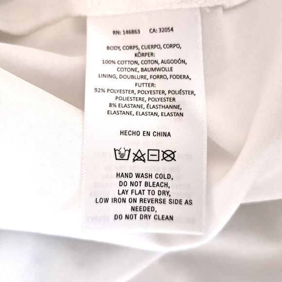 Anthropologie Mare Mare Tatum White Eyelet Mini Dress Large Flare Hem Coquette - Picture 10 of 13